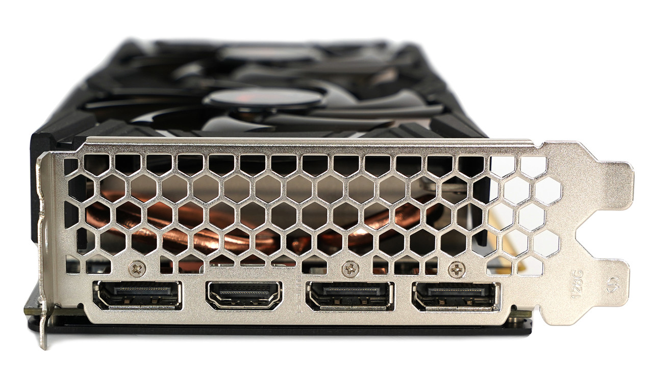 ▲ XLR8 RTX 2060 슈퍼 게이밍 OC는 DP 1.4 3개와 HDMI 2.0b 1개 제공