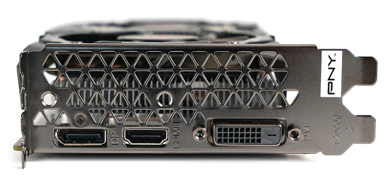 ▲  XLR8 GTX 1660 슈퍼 게이밍 OC는 DP 1.4 1개, HDMI 2.0b 1개, DVI-D 1개 제공