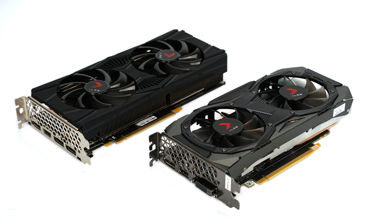 ▲ XLR8 RTX 2060 슈퍼 게이밍 OC(좌), XLR8 GTX 1660 슈퍼 게이밍 OC(우)