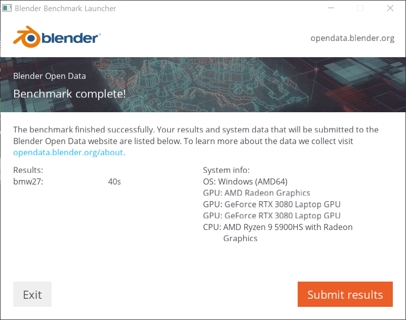 ▲ RTX 3080을 활용한 결과. 할 말이 없을 정도로 빨랐다.