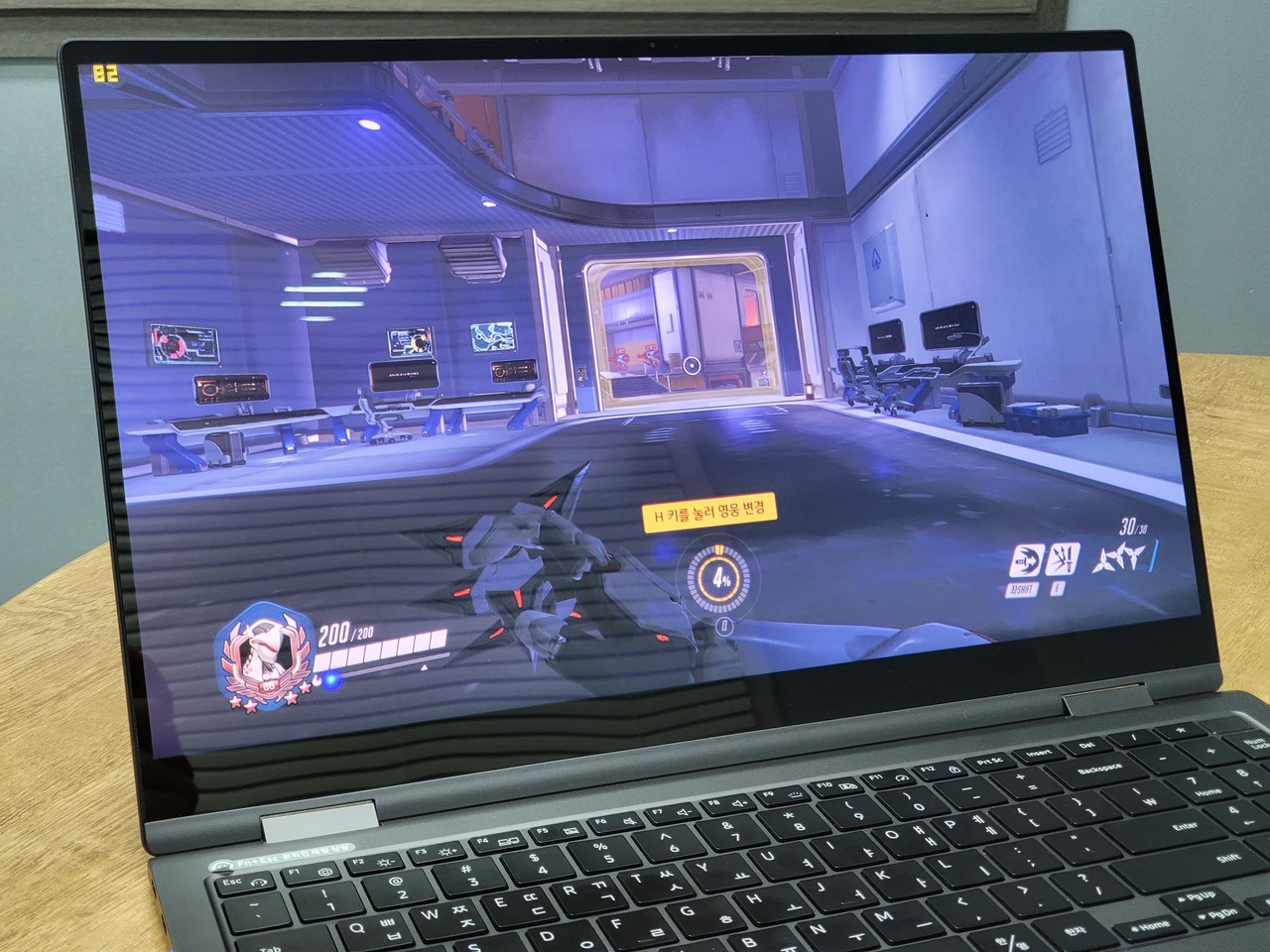 ▲ 오버워치 FHD 낮음 옵션(렌더링 스케일 100%). 평균 108프레임, 최소 83프레임으로 확인된다. 참고로 코어 i5-1240P보다는 L3 캐시가 더 많아서 그런지 프레임이 좀 더 높게 나온다.