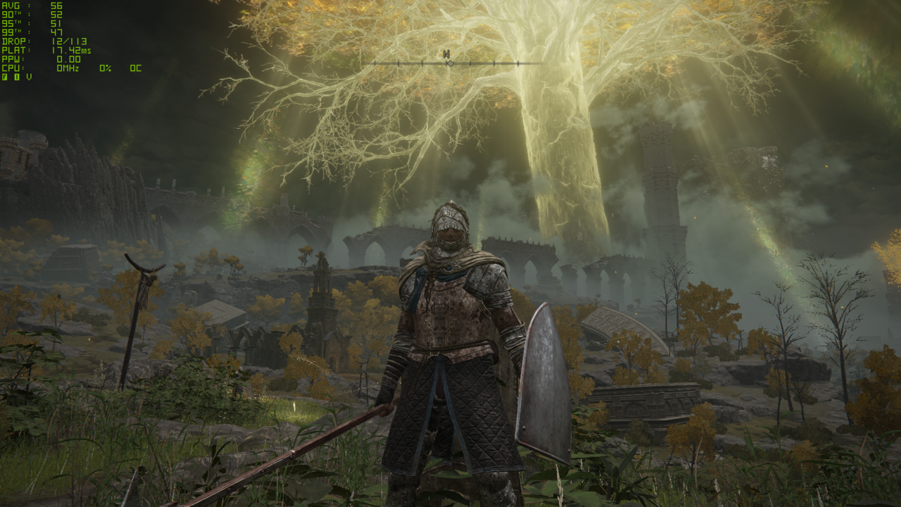 ▲ FHD 낮음 자동 묘사 조정 OFF. 평균 55프레임으로 측정된다.